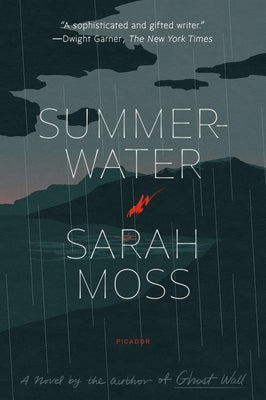 Paperback copy of Summerwater by Picador USA, featuring the book cover with vibrant artwork and title text.