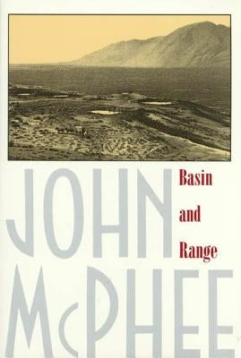 Paperback book titled "Basin and Range" by Farrar, Straus and Giroux, featuring a cover image with abstract artwork.