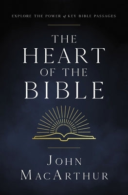 Open Bible featuring highlighted key passages from The Heart of the Bible by Thomas Nelson, showcasing important scripture pages.