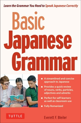 Paperback of Basic Japanese Grammar by Tuttle Publishing, featuring clear explanation of Japanese grammar for JLPT learners.