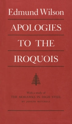 Apologies to the Iroquois Paperback Syracuse University Press