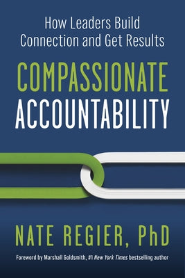 Paperback book titled "Compassionate Accountability" by Berrett-Koehler Publishers, featuring a cover with warm, professional design.