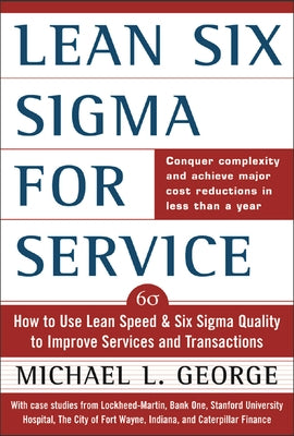 Lean Six SIGMA for Service (Pb) Paperback McGraw-Hill Companies