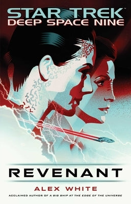 Star Trek Revenant paperback book with cover image featuring space scene and starship, displayed on a flat surface.