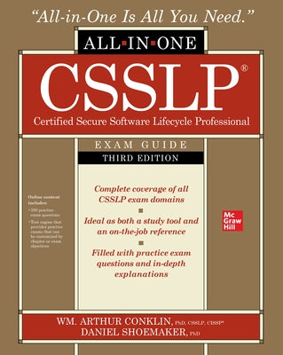 Csslp Certified Secure Software Lifecycle Professional All-In-One Exam Guide, Third Edition Paperback McGraw-Hill Companies