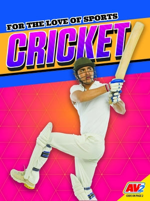 Paperback cricket book by Av2, featuring a cover image with cricket equipment and players in action.