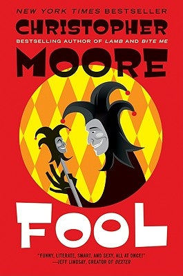 Paperback copy of the book "Fool" by William Morrow & Company, showing the front cover with title and author.