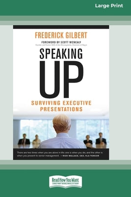 Paperback book titled "Speaking Up: Surviving Executive Presentations" by ReadHowYouWant, featuring large print text on the cover.