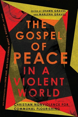Paperback cover of "The Gospel of Peace in a Violent World" by IVP Academic, featuring religious artwork and title text.