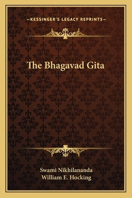 The Bhagavad Gita Paperback Kessinger Publishing