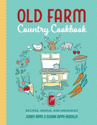 Paperback Old Farm Country Cookbook by Wisconsin Historical Society Press featuring vintage recipes, menus, and memories.