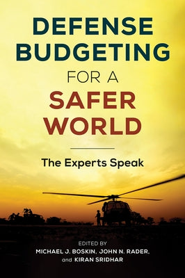 Paperback of "Defense Budgeting for a Safer World" by Hoover Institution Press Stanford University, featuring a cover with the title and logo.