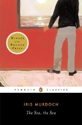Paperback of "The Sea, the Sea" novel by Penguin Group, featuring a cover with ocean imagery and book title.