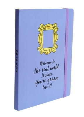 Insights Friends yellow frame softcover paperback notebook with a colorful cover featuring the TV show's logo and design.