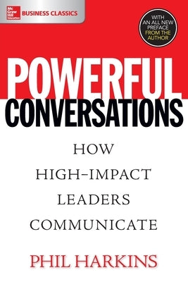 Paperback of "Powerful Conversations: How High Impact Leaders Communicate" by McGraw-Hill Companies, showing the book cover.