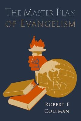Paperback of The Master Plan of Evangelism by Martino Fine Books, featuring a close-up of the book cover with text and design elements.