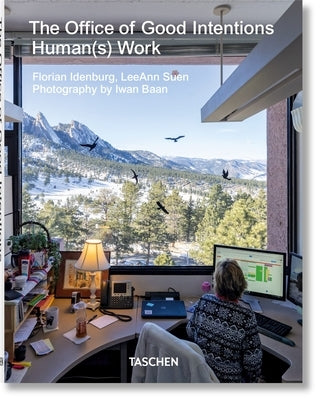 Paperback of The Office of Good Intentions. Human(s) Work by Taschen showing a colorful, abstract cover design.