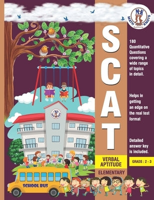 SCAT Verbal Aptitude: SCAT- Elementary - Verbal Aptitude Paperback Math-Knots LLC