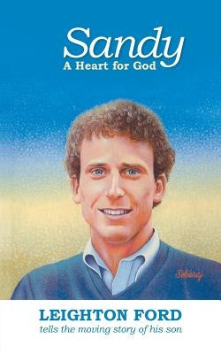 Paperback copy of Sandy: A Heart for God by IVP showing the front cover with a peaceful design and title text.
