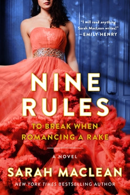 Paperback of Nine Rules to Break When Romancing a Rake by Avon Books, featuring a colorful romantic novel cover.