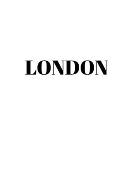 London: Hardcover White Decorative Book for Decorating Shelves, Coffee Tables, Home Decor, Stylish World Fashion Cities Design by Murre Book Decor
