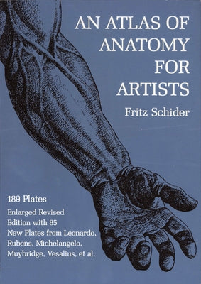 Detailed illustration from Dover Publications' Atlas of Anatomy for Artists showing human muscular and skeletal structure.