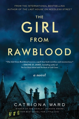 Paperback of "The Girl from Rawblood" novel by Poisoned Pen Press featuring a dark, eerie cover illustration.