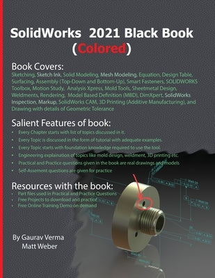 SolidWorks 2021 Black Book (Colored) Paperback Cadcamcae Works