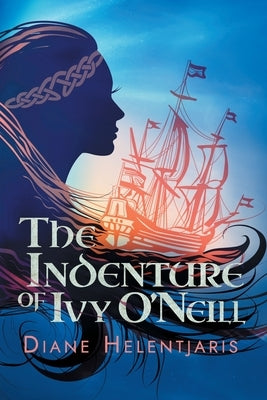 Paperback copy of The Indenture of Ivy O'Neill by AIA Publishing, featuring a book cover with intricate design and title text.
