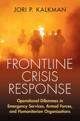 Paperback of Frontline Crisis Response book by Cambridge University Press, featuring a cover with emergency response imagery.