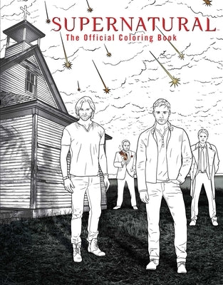 Paperback coloring book titled "Supernatural" by Insight Editions featuring spooky illustrations from the popular TV series.