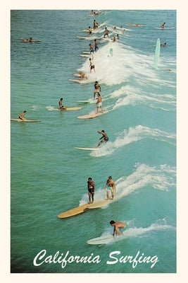 The Vintage Journal Lots of Guys Surfing, California Paperback Found Image Press