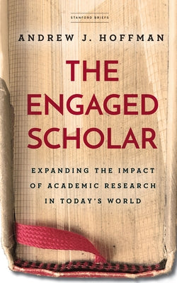 Paperback book titled "The Engaged Scholar" by Stanford Briefs, featuring a cover with academic and research-themed design.