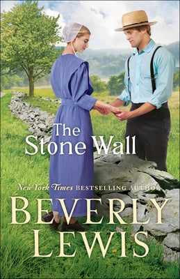 Paperback of The Stone Wall novel by Bethany House Publishers, showing the book cover with stone wall imagery.