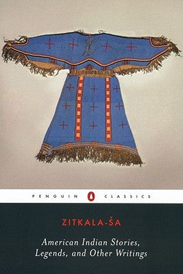 Paperback of American Indian Stories, Legends, and Writings by Penguin Group with a cover featuring Native American artwork.