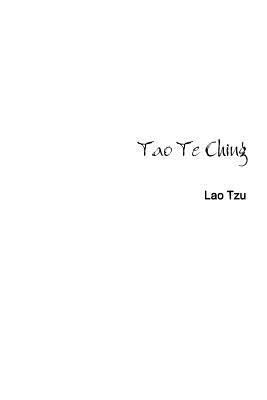 Tao Te Ching Paperback Lulu.com