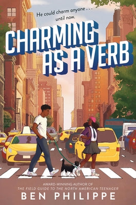 Paperback of "Charming as a Verb" by Balzer & Bray/Harperteen, showing the book cover with colorful artwork and title text.