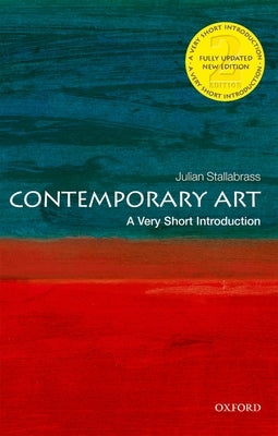Cover image of "Contemporary Art: A Very Short Introduction" book by Oxford University Press, featuring modern artwork and title text.
