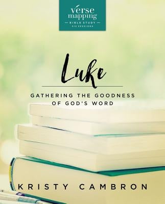 Paperback Luke Bible study guide by HarperChristian Resources, featuring verse mapping and insights into God's Word.