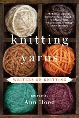 Paperback book titled "Writers on Knitting" by W. W. Norton & Company featuring a cozy knitting scene on the cover.