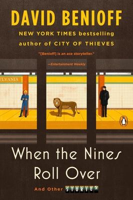 Paperback of "When the Nines Roll Over" short stories by Penguin Books, featuring a colorful cover with abstract artwork.