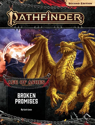Pathfinder Adventure Path: Broken Promises book cover by Paizo Inc., featuring fantasy artwork from Age of Ashes series.