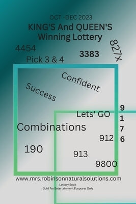 King's And Queen's Winning Lottery: Oct-Dec 2023 Paperback Brittany/Robinson
