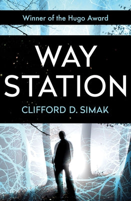 Open Road Media Science & Fantasy paperback "Way Station" book cover with artwork featuring a mysterious station scene.