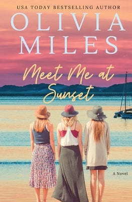 Paperback novel "Meet Me at Sunset" by Rosewood Press showing a colorful cover with sunset imagery and title text.
