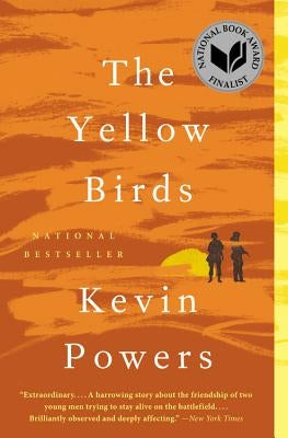 Cover image of "The Yellow Birds" novel by Back Bay Books, featuring a book cover with yellow and black artwork.