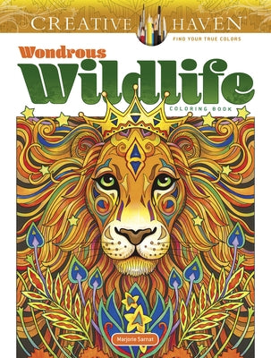 Paperback Creative Haven Wondrous Wildlife Coloring Book by Dover Publications featuring detailed wildlife illustrations.