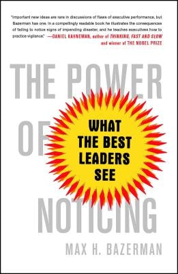 Cover image of "The Power of Noticing" book by Simon & Schuster, featuring a modern design with eye-catching typography.