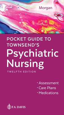 Paperback Pocket Guide to Townsend's Psychiatric Nursing by F. A. Davis Company, showing the book cover with title and design.