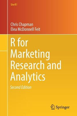 Paperback of "R for Marketing Research and Analytics" by Springer showing the book cover with title and branding.